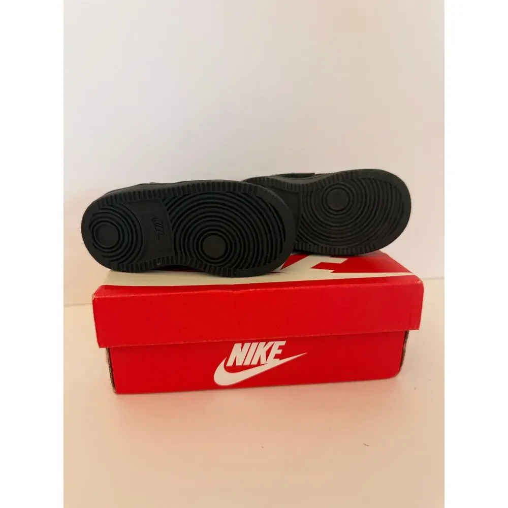 Nike Son of Force Mid TD Toddler 5C Black Black High Top Sneakers 615162-021 NIB